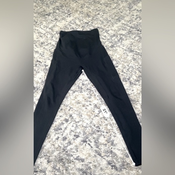 Enerful black maternity workout pants with side pockets size small - Picture 1 of 9